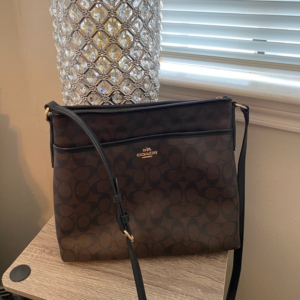 Coach Black Leather Interior Bag